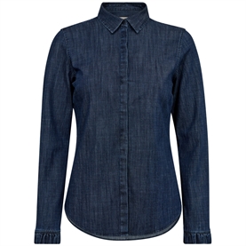 Mos Mosh Mattie Flip Denim Skjorte, Dark Blue